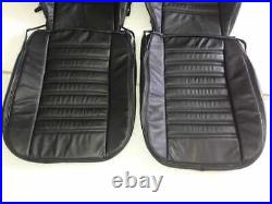 Porsche 911/ 912/ 924/ 930/ 944(1974-1984) Leather Replacement Black Seat Covers