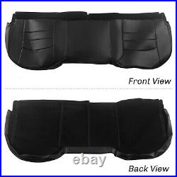 Pu Leather Seat Covers Kit Fits 2013-18 Dodge Ram Crew Cab Black 1500 2500 3500