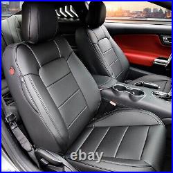 Red Rain Black Mustang Seat Covers Customized Ford Mustang 10Pcs