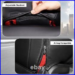 Red Rain Black Mustang Seat Covers Customized Ford Mustang 10Pcs