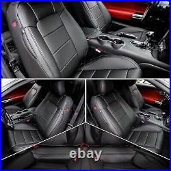 Red Rain Black Mustang Seat Covers Customized Ford Mustang 10Pcs