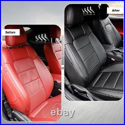 Red Rain Black Mustang Seat Covers Customized Ford Mustang 10Pcs