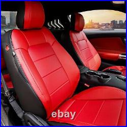 Red Rain Red Mustang Seat Covers Customized Ford Mustang 10Pcs