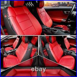 Red Rain Red Mustang Seat Covers Customized Ford Mustang 10Pcs