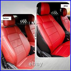 Red Rain Red Mustang Seat Covers Customized Ford Mustang 10Pcs