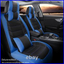 SUV Truck Car Seat Covers Full Set Front Leather 2/5 Seater for GMC Sierra 1500