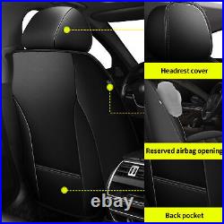 Seat Cover Cushion Full Set PU Leather For Jeep Wrangler(4dr 5 seats) 2007-2017