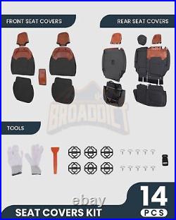 Seat Cover Protector Full Set /w Molle Front Seat For Ford Bronco 2021-23 4-Door