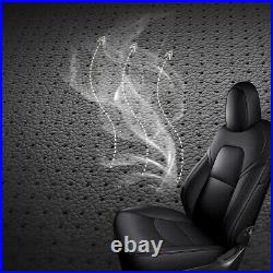 Specialized Leather Custom Fit Car Seat Covers Set For Tesla model Y 2020-2022
