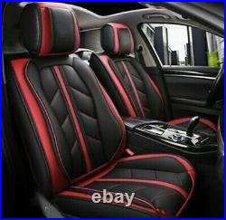 Sporty Red PU Leather Full Set Seat Covers Padded For Toyota Corolla Yaris
