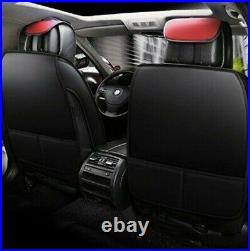 Sporty Red PU Leather Full Set Seat Covers Padded For Toyota Corolla Yaris