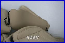 TIEHESYT Beige Car Seat Covers Full Set Breathable Universal Fit Faddish Beige