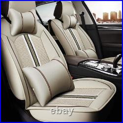 Two Front Car Seat Cover for Buick Encore GX Leather Full Set All Season Beige
