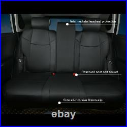 USA Car Leather Custom Fit Made Seat Covers Front+Rear For Toyota RAV4 2019-2022