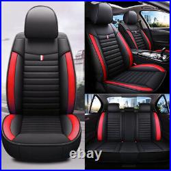 Universal Car Seat Covers Faux Leather Full Set Protector Proofwater zw2