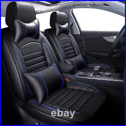 Universal Luxury PU Leather Car Seat Cover Full Set 5-Seats Protector Cushion